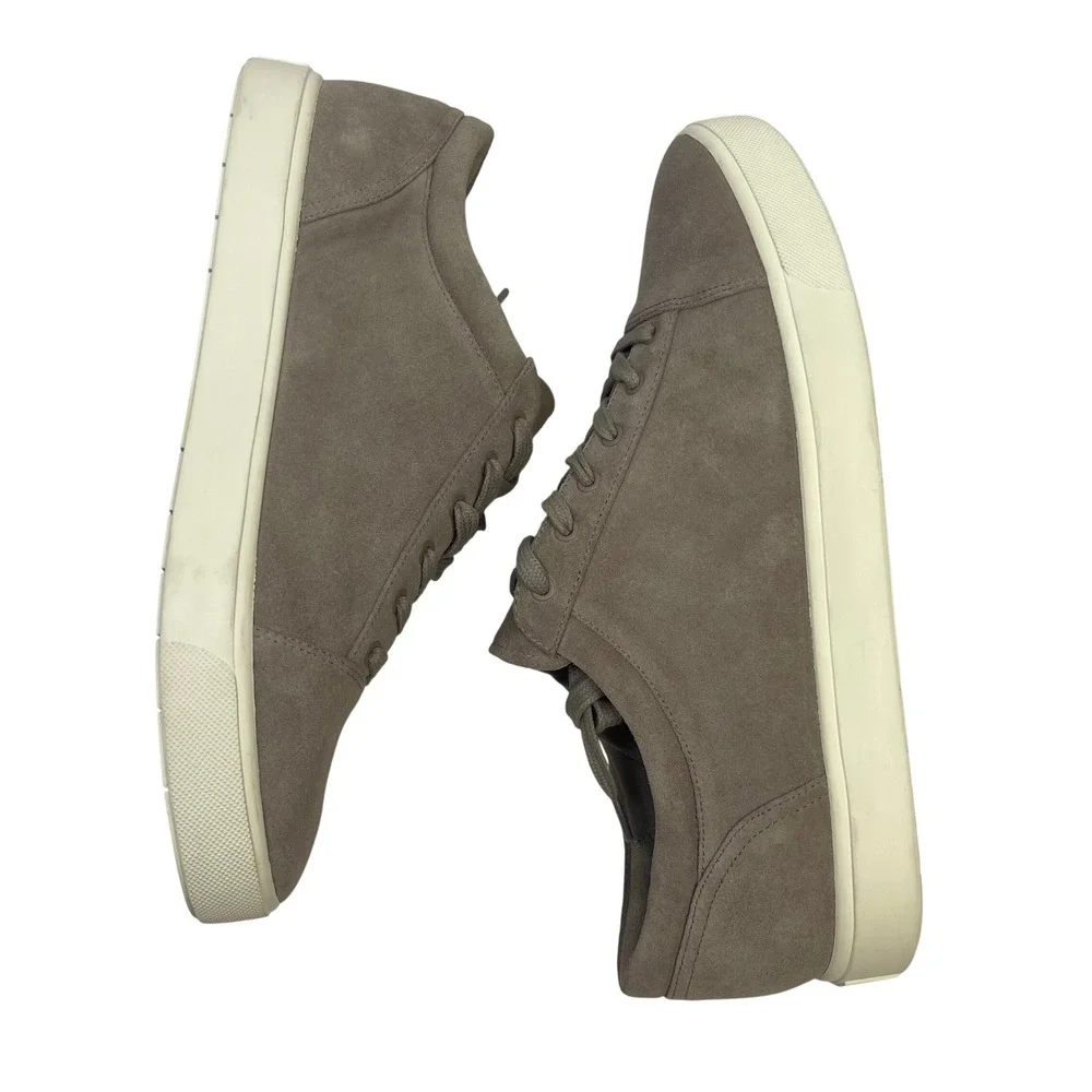 Vince Women's Suede Platform Sneakers Grey Low Top Casual Sz 10‎ $225 Minimalist